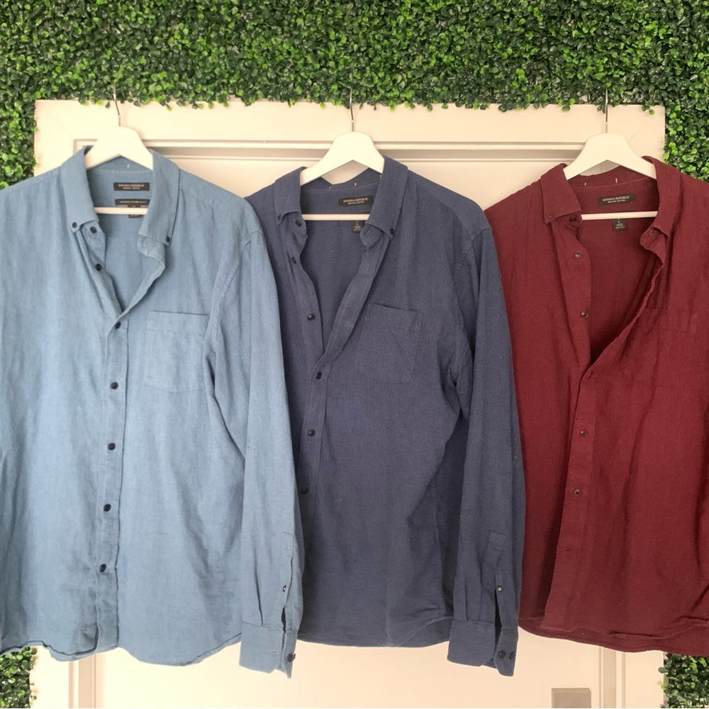 3(!) Banana Republic shirt lot - sz Tall Large